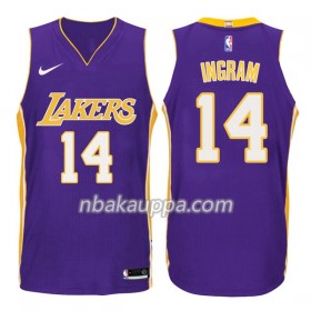 Los Angeles Lakers Brandon Ingram 14 Nike 2017-18 Violetti Pelipaidat Swingman - Miesten